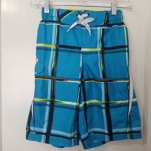 ZeroXposur Plaid Boy's Swim Trunks Size Small (8)